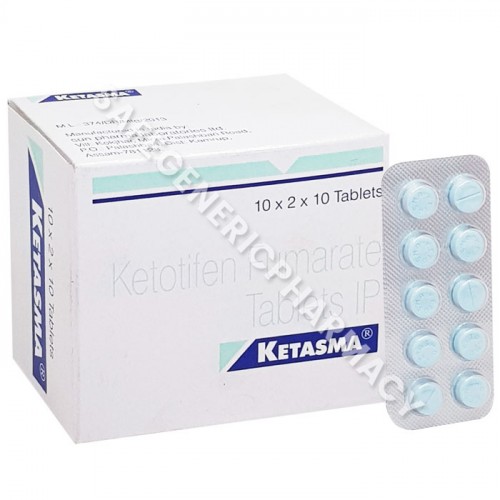 Buy Ketasma 1mg Tablet (Ketotifen) Online At Low Price